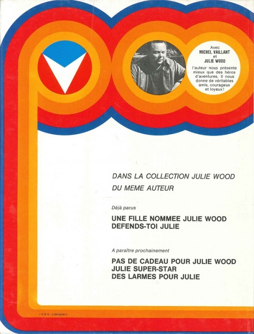 Verso de l'album Julie Wood Tome 3 500 fous au départ