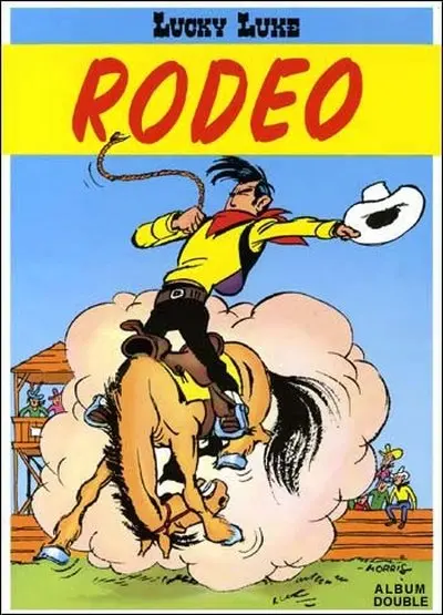 Verso de l'album Lucky Luke Tomes 1 et 2 La mine d'or de Dick Digger / Rodeo