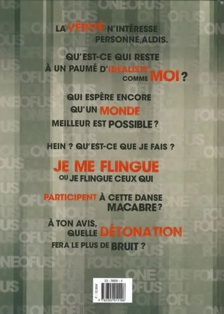 Verso de l'album One of us Tome 2 Razal