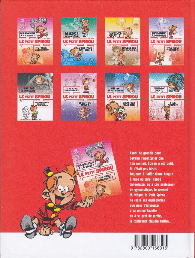 Verso de l'album Le Petit Spirou Tome 1 Dis bonjour à la dame ! / Tu veux mon doigt ?