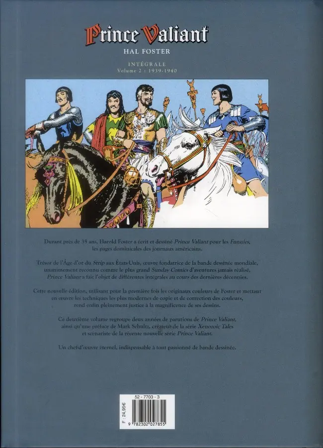 Verso de l'album Prince Valiant Soleil Volume 2 1939-1940