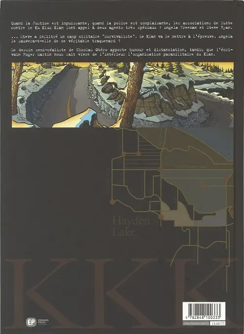 Verso de l'album Amerikkka Tome 3 Les neiges de l'Idaho