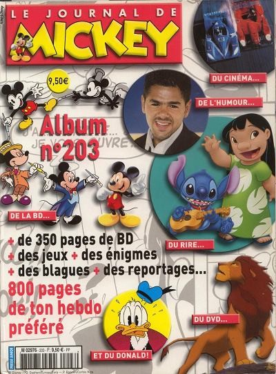 Couverture de l'album Le Journal de Mickey Album N° 203