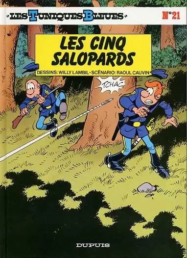 Couverture de l'album Les Tuniques Bleues Tome 21 Les 5 salopards