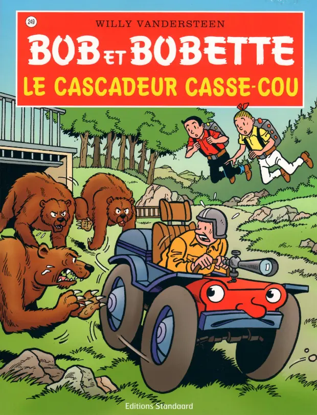 Couverture de l'album Bob et Bobette Tome 249 Le cascadeur casse-cou