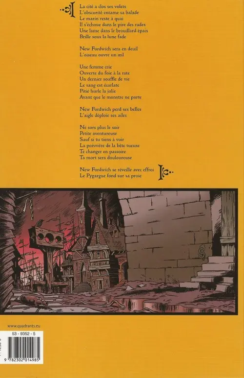 Verso de l'album Le Pygargue Tome 1 Tueur de femmes