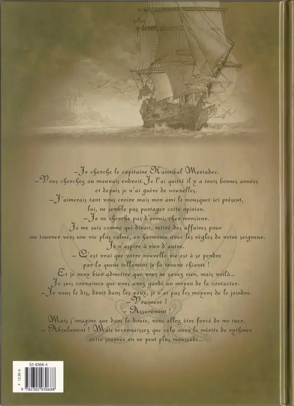 Verso de l'album Le Sang du dragon Tome 7 L'Homme au masque de fer