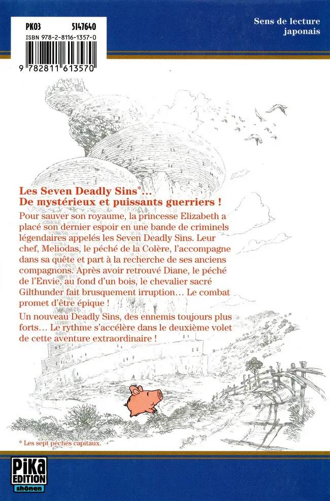 Verso de l'album Seven Deadly Sins 2