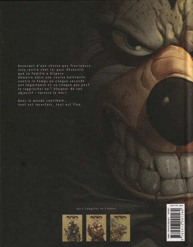 Verso de l'album Solo Tome 3 Le Monde cannibale