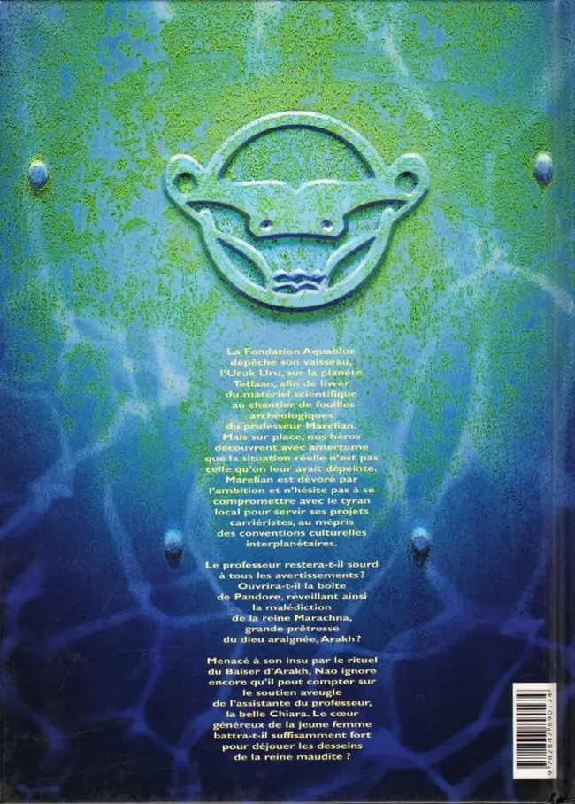 Verso de l'album Aquablue Tome 10 Le baiser d'Arakh