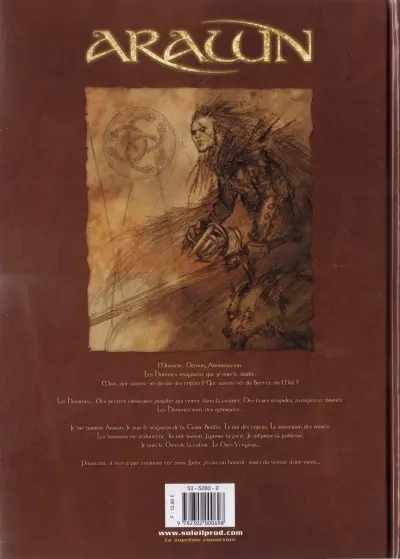 Verso de l'album Arawn Tome 1 Bran le Maudit