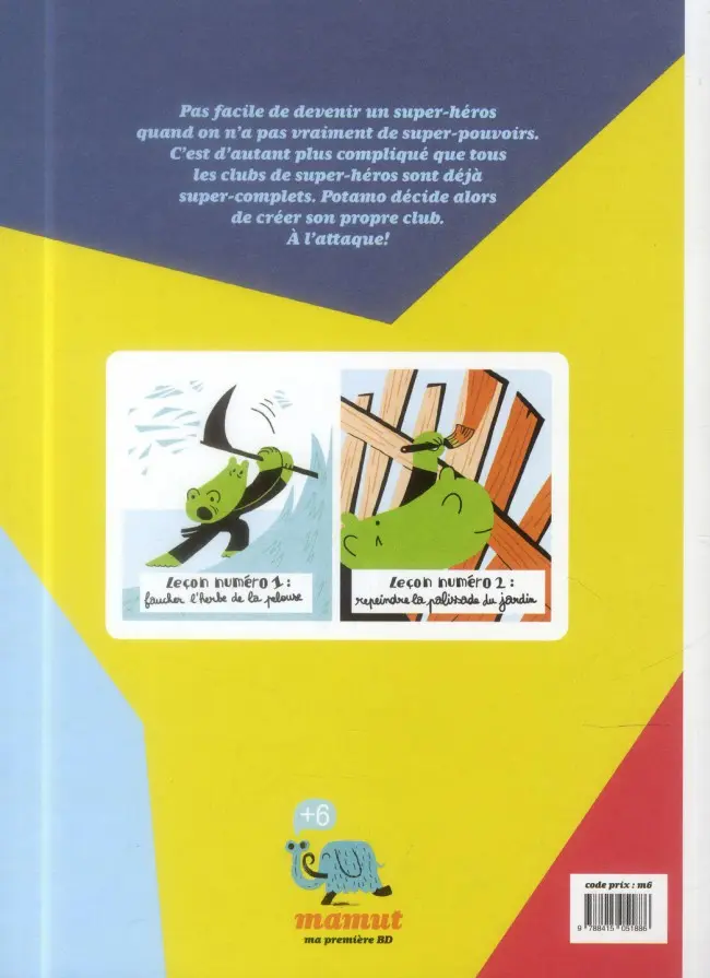 Verso de l'album Super Potamo