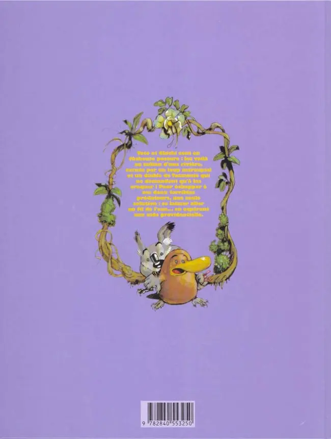 Verso de l'album Toto l'ornithorynque Tome 3 Toto l'ornithorynque et les prédateurs
