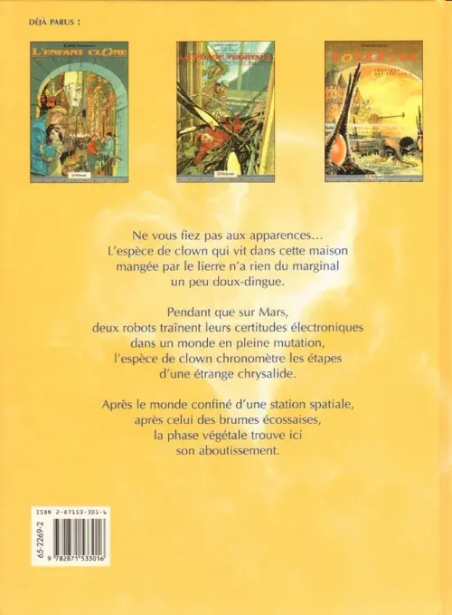 Verso de l'album Tropique des étoiles Tome 4 Le réveil des poussières