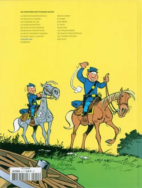 Verso de l'album Les Tuniques Bleues La Collection (Dupuis) Tome 14 Le blanc-bec