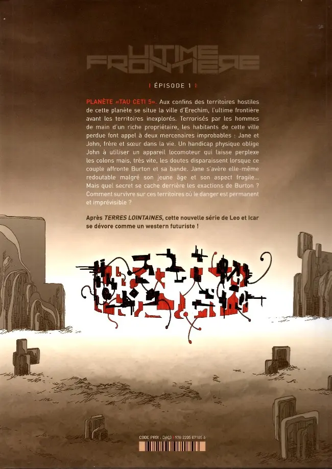 Verso de l'album Ultime Frontière Tome 1 Épisode 1
