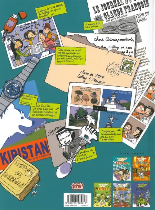 Verso de l'album Zap collège Tome 6 Un empire de carton