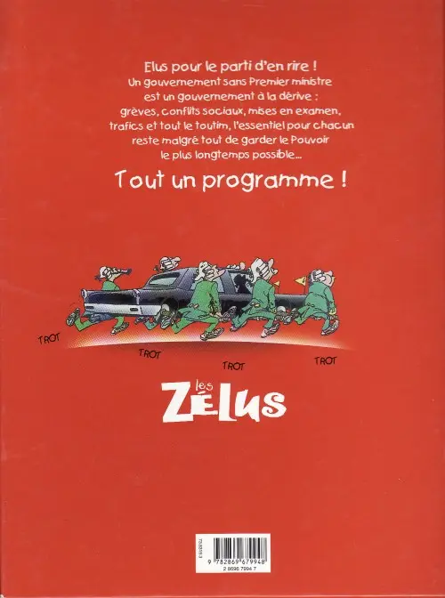 Verso de l'album Les Zélus Tome 1 Tout se passe dans les cabinets
