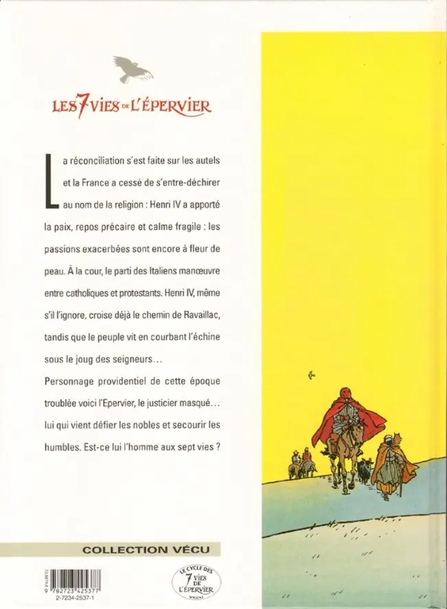Verso de l'album Les 7 Vies de l'Épervier Tome 2 Le temps des chiens