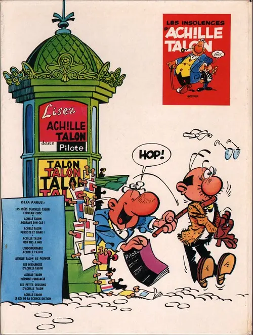 Verso de l'album Achille Talon Tome 8 Achille Talon méprise l'obstacle