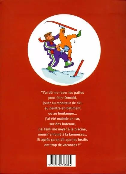 Verso de l'album L'Agenda du nouvel instit