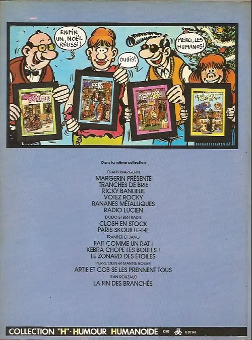 Verso de l'album Bananes métalliques