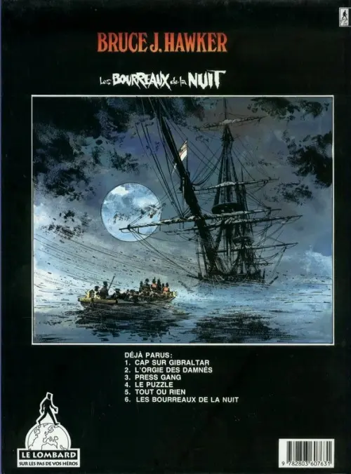 Verso de l'album Bruce J. Hawker Tome 6 Les bourreaux de la nuit