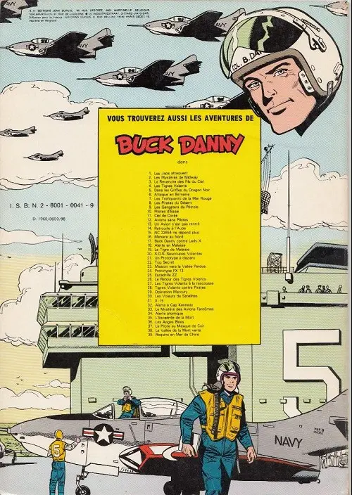 Verso de l'album Buck Danny Tome 4 Tigres Volants