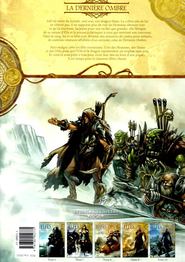 Verso de l'album Elfes Tome 8 La Dernière Ombre
