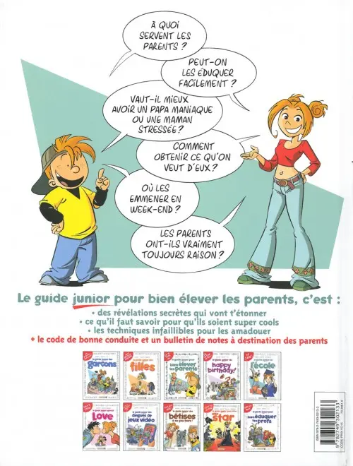 Verso de l'album Les guides junior Tome 3 Le guide junior pour bien élever les parents
