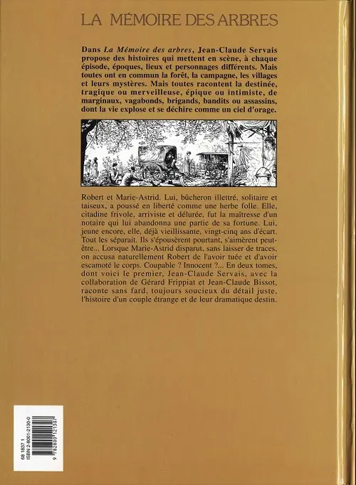 Verso de l'album La Mémoire des arbres Tome 1 La hache et le fusil - Tome 1