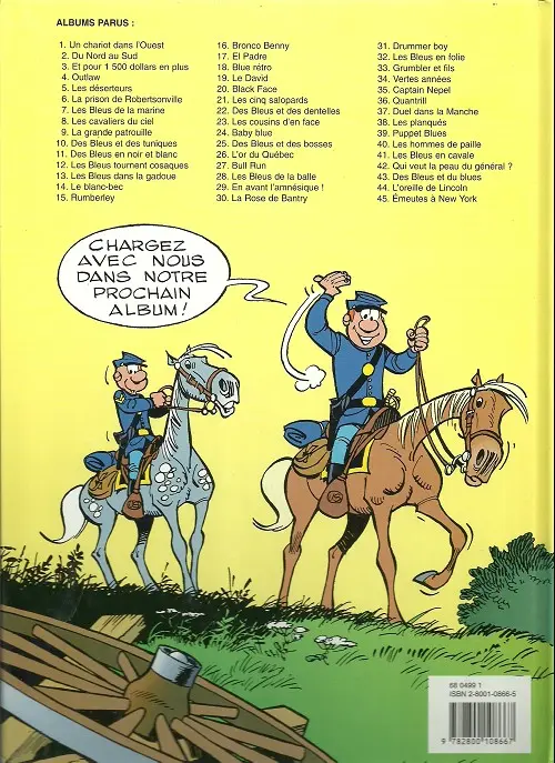 Verso de l'album Les Tuniques Bleues Tome 9 La grande patrouille