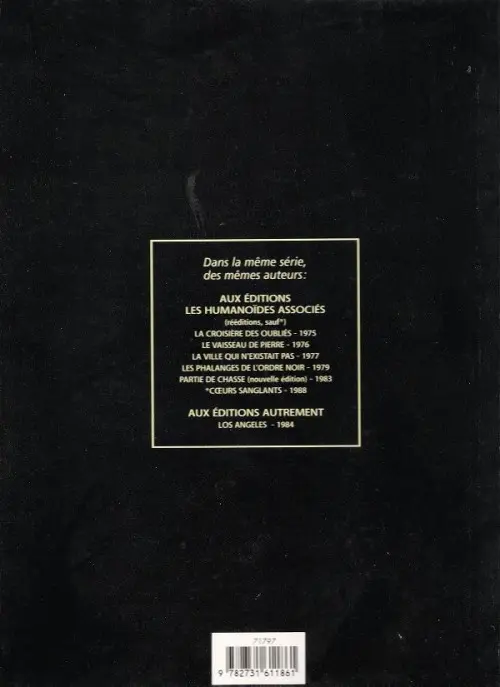 Verso de l'album La Ville qui n'existait pas
