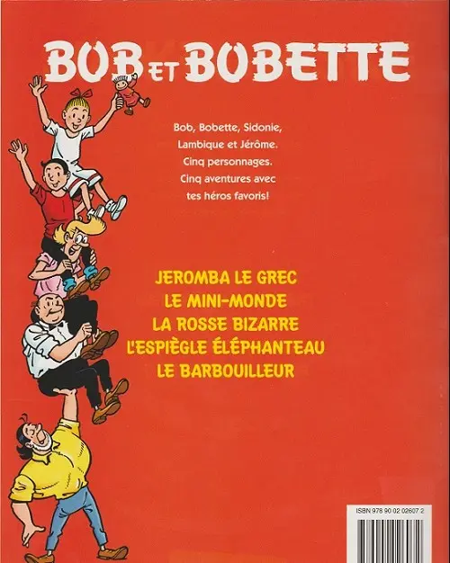 Verso de l'album Bob et Bobette XXL