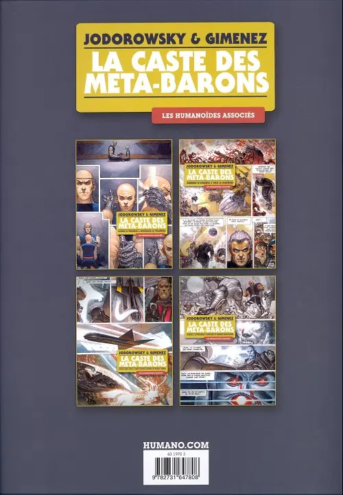 Verso de l'album La Caste des Méta-Barons Othon le Trisaïeul & Honorata la Trisaïeule