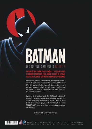 Verso de l'album Batman : Les Nouvelles Aventures Volume 2