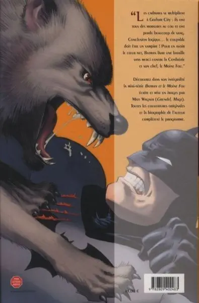 Verso de l'album Batman Tome 2 Batman et le moine fou
