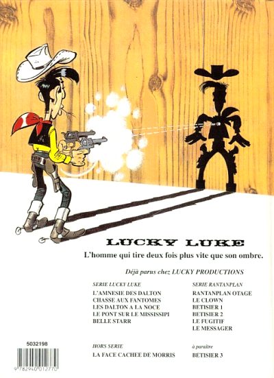 Verso de l'album Lucky Luke Tome 65 Belle Starr
