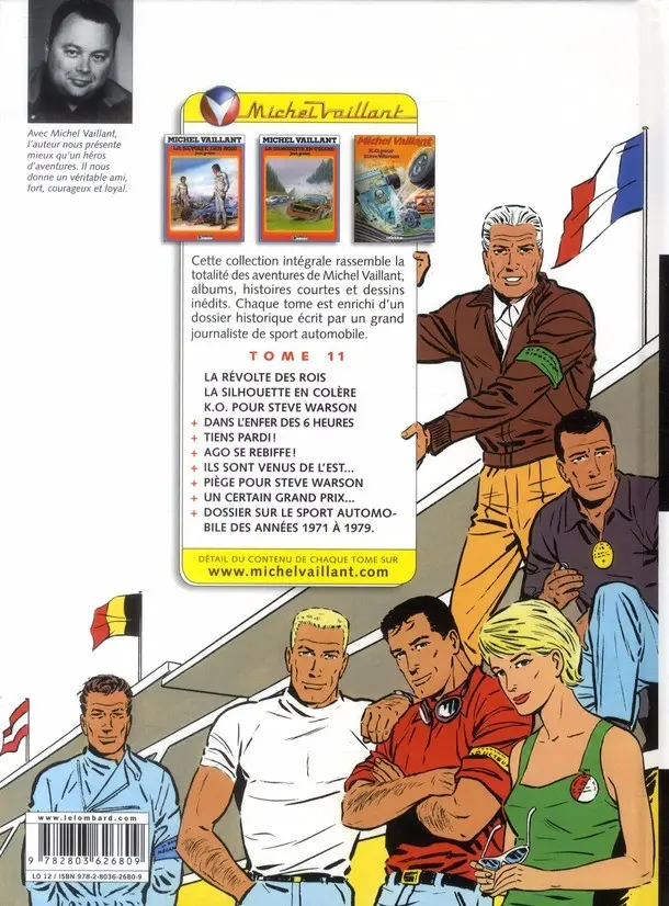 Verso de l'album Michel Vaillant L'Intégrale 11
