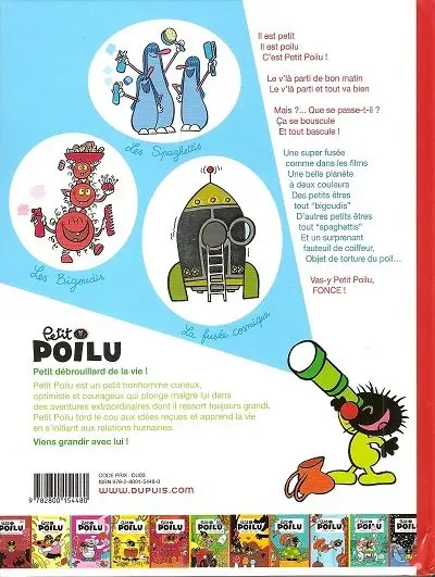 Verso de l'album Petit Poilu Tome 12 La planète Coif'tif