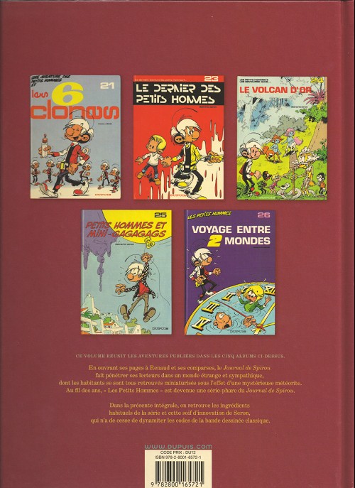 Verso de l'album Les Petits hommes Intégrale 1986-1989