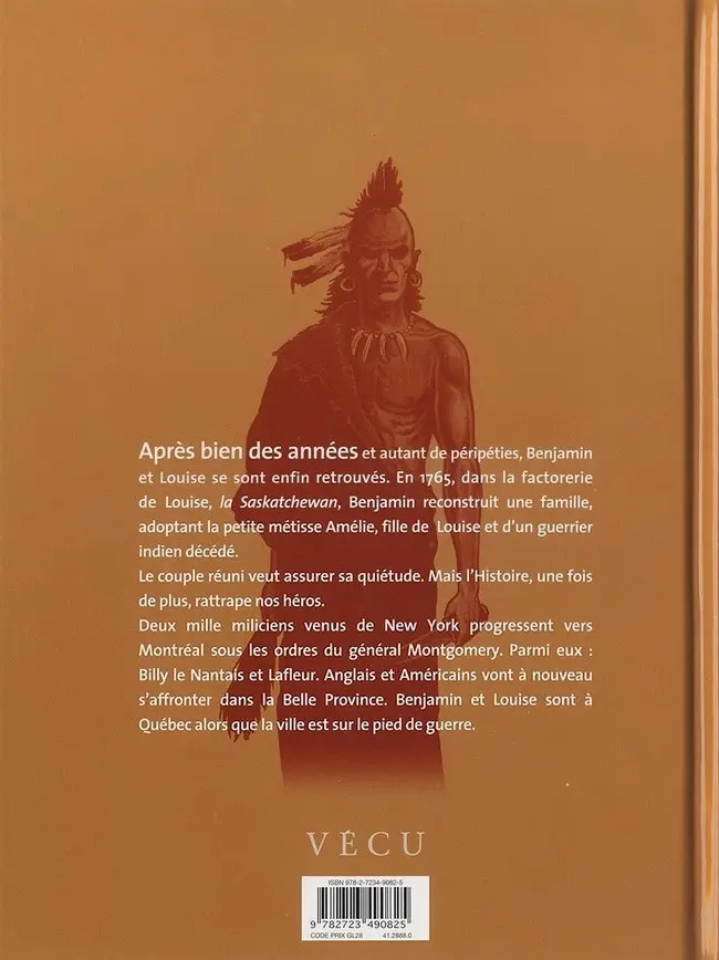 Verso de l'album Les Pionniers du Nouveau Monde Tome 19 Les insurgés
