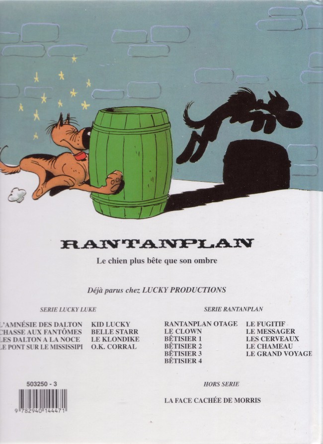 Verso de l'album Rantanplan Tome 13 Le grand voyage