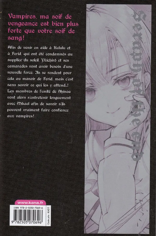 Verso de l'album Seraph of the End 14