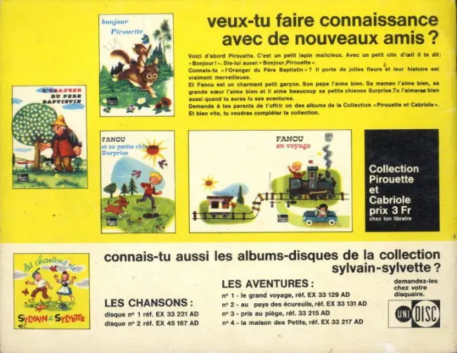 Verso de l'album Sylvain et Sylvette Tome 69 De mystérieux ennemis