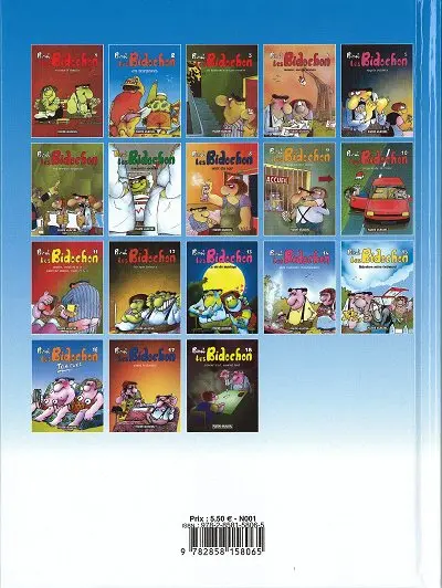 Verso de l'album Les Bidochon Petit format Tome 2 Les Bidochon en vacances