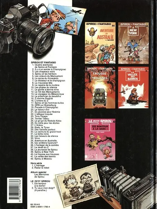 Verso de l'album Spirou et Fantasio Tome 42 Spirou et Fantasio à Moscou