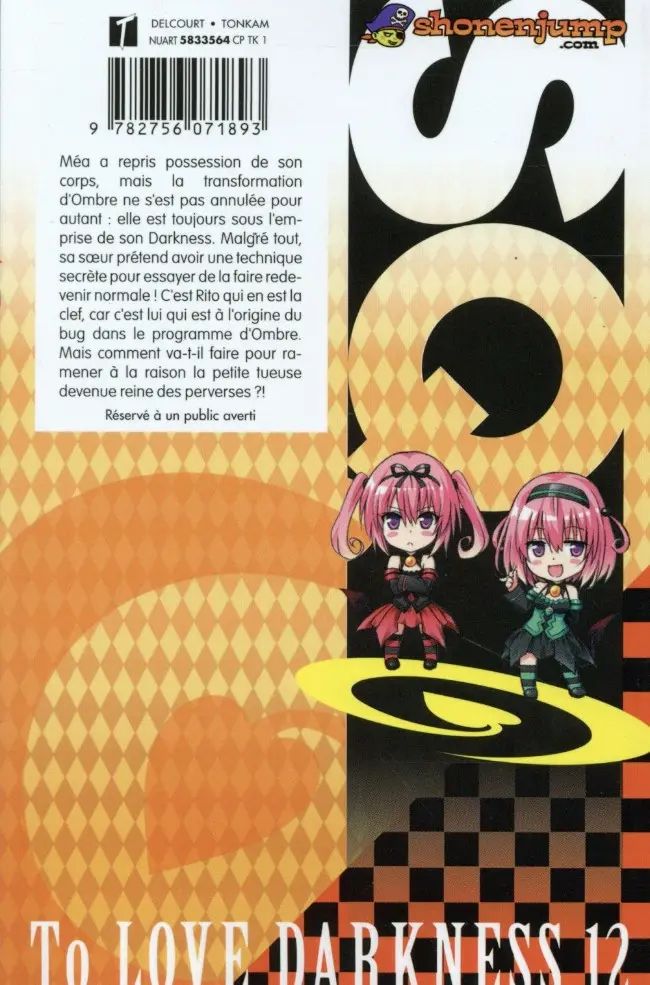 Verso de l'album To Love - Darkness 12