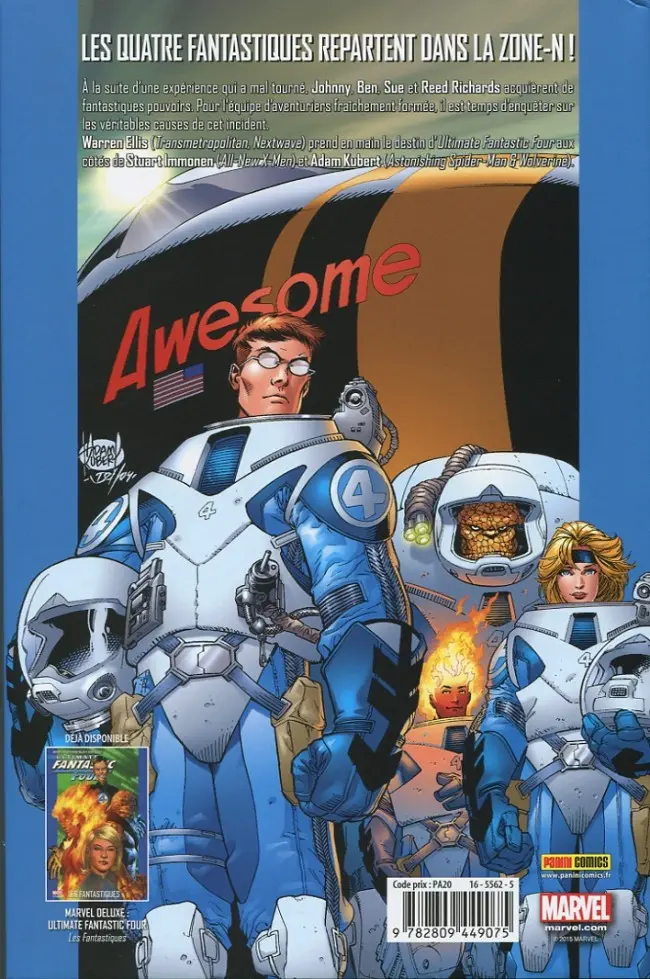 Verso de l'album Ultimate Fantastic Four Fatalis