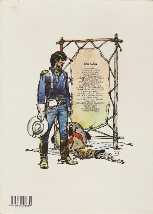 Verso de l'album Blueberry Tome 21 La dernière carte